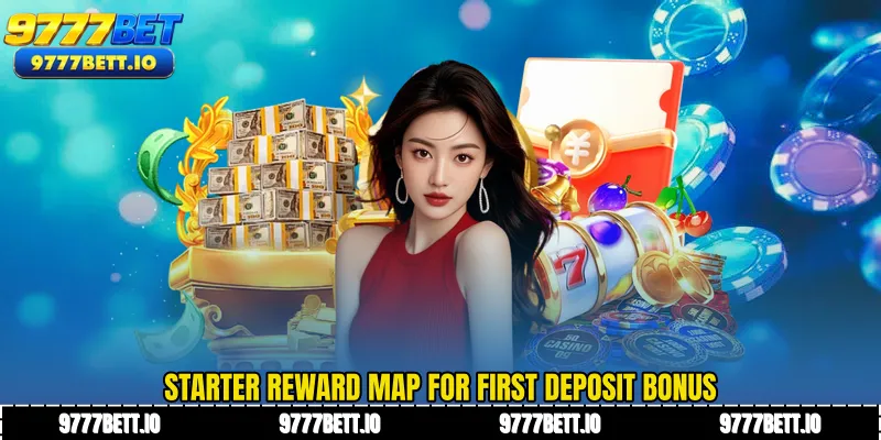 Starter reward map for First deposit bonus