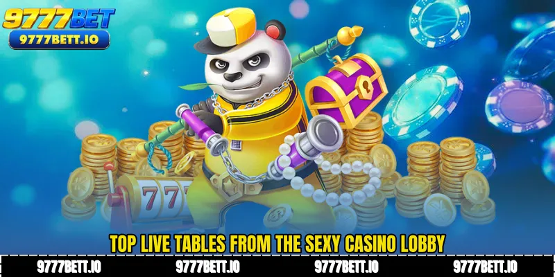 Top live tables from the Sexy Casino lobby